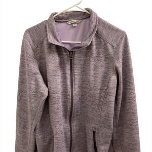 Port Authority Womens Jacket XL Long Sleeves Zip Up pockets Lilac